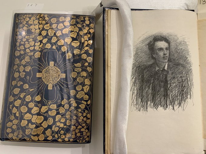 Althea Gyles designed Yeats book & portrait