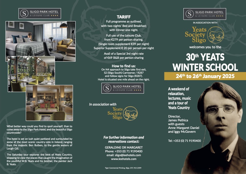 Join Me at the 30th Yeats Winter School