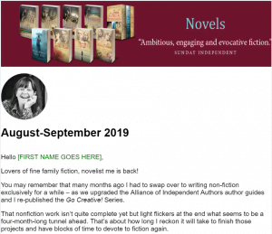 Fiction Newsletter September 2019