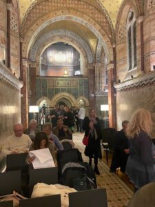 The poets gather in Fitzrovia chapel for Poetry as Commemoration