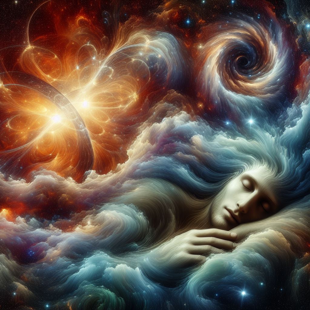 abstract image of eternity and immortality. sleep. dreams. harmony.